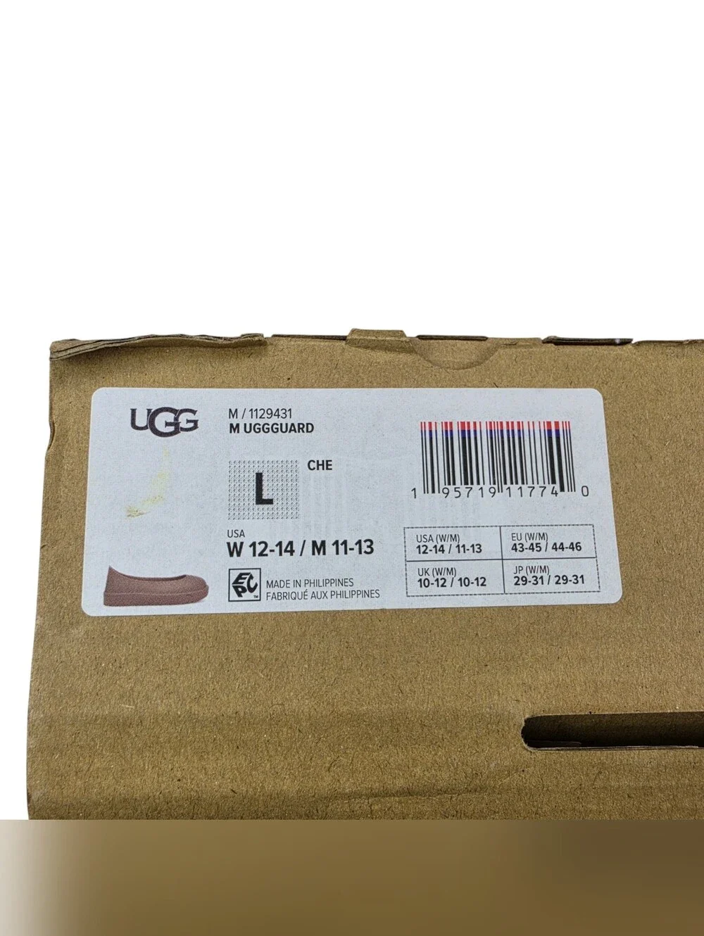 UGG Guard Shoe Covers Unisex Mens 11-13 Womens 12-14 Brown Boot Protectors